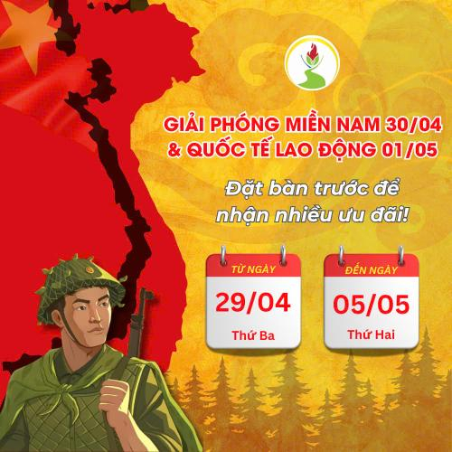Tuấn Tường Khuyến Mãi Mừng Đại Lễ 30/04 - 01/05