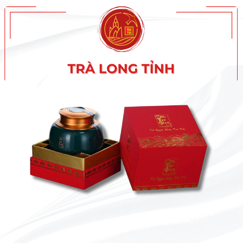 Trà Long Tỉnh Cầu Tre Vàng Hũ Sứ Cao Cấp 80g