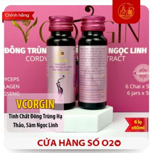 Tinh Chất Đông Trùng Hạ Thảo, Sâm Ngọc Linh - VCORGIN 6 lọ